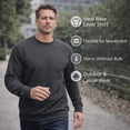 thumbnail image 2 of SOCKS'NBULK 12 Pack Mens Adult Crewneck Fleece Lined Pullover Sweatshirt Bulk, Charcoal Gray Color, Wholesale Multipack Donation for Homeless, 2 of 6