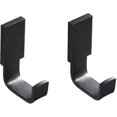 thumbnail image 1 of For Home Towel Robe Hooks Brass Bathroom Coat Hooks, Matte Black - Pack of 2, 1 of 5