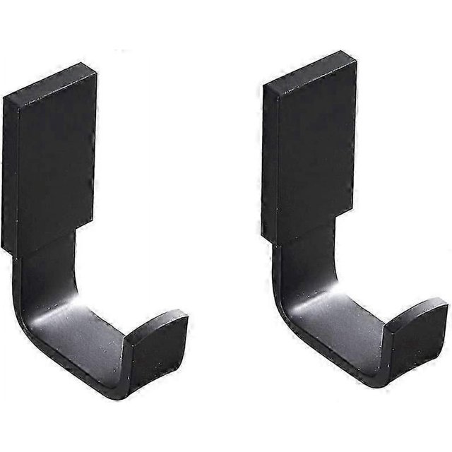 For Home Towel Robe Hooks Brass Bathroom Coat Hooks, Matte Black - Pack of 2