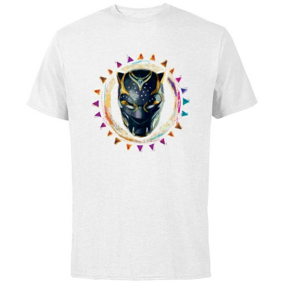 Marvel Black Panther: Wakanda Forever New Panther Mask Sun - Short Sleeve Cotton T-Shirt for Adults - Customized-White