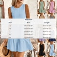 thumbnail image 3 of Dresses for Women Fashion Women Summer Solid Casual Round-Neck Sleeveless Mini Dress Black XXL, 3 of 9