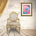 thumbnail image 3 of Seven Trees Design 15x18 Gold Ornate Wood Framed with Double Matting Museum Art Print Titled - Gradient Bird, 3 of 4