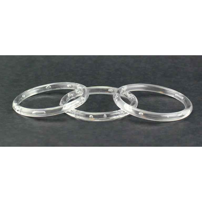  3 inch Clear Plastic Acrylic Craft Rings 5/16 inch Thick 12  Pieces : Arts, Crafts & Sewing