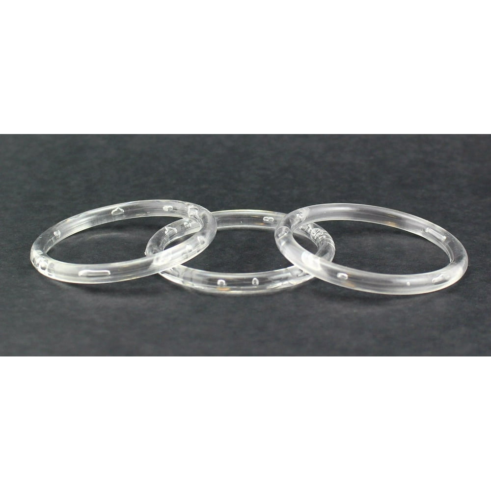3 inch Clear Plastic Acrylic Rings 5/16 inch Thick 12 Pieces Walmart