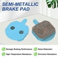 thumbnail image 4 of Disc Brake Pad 0.82" x 1.08" Semi-Metallic Bike Brake Pads for BB7 M355 M446 M640 Mountain Road Bikes, Blue, 4 of 7