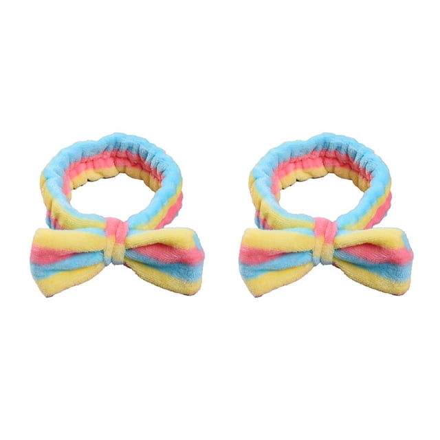 Diademas Lazo Nudo Sonducket Franela Estiramiento Suavidad Accesorios para el cabello 2piezas