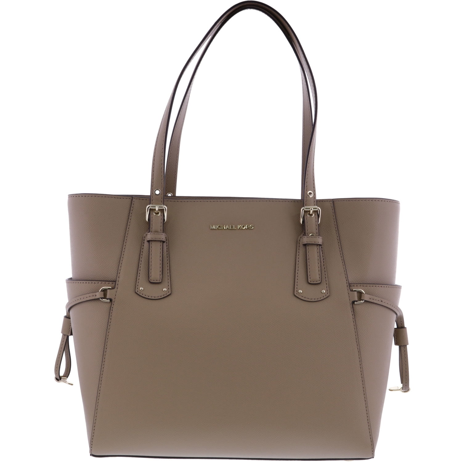 Michael Kors Women s Voyager Crossgrain Leather Tote Truffle