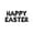 Black, variant on Letter Balloons - HAPPY EASTER 16" Inch Alphabet Letters Foil Mylar Balloon Easter Party Banner (Pink)