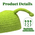 thumbnail image 4 of Gorro verde de cabeza completa, gorros de Shrek con lindas orejas, gorro de punto con máscara, divertido accesorio de cosplay de Halloween, 4 of 5