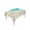 Turquoise, variant on Blue Gradient Beach Table Cloth, Waterproof Tablecloth for Square Tables, Watercolor Coastal Seaside Waves Ombre Reusable Washable Fabric Table Cover for Restaurant Kitchen Dining Tables 54"x54"
