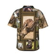 thumbnail image 3 of Greyhound Dog Hawaiian Shirts For Men, Summer Short-Sleeve Relaxed-Fit Button-Down Shirts Xx-Large, 3 of 9