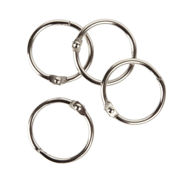 Office Depot Binder Rings, 1in., Silver, Pack Of 100, ODBR-1IN
