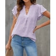 thumbnail image 3 of Fantaslook Blouses for Women Dressy V Neck Ruffle Sleeve Summer Tops Casual Flowy Shirts, 3 of 9