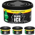 thumbnail image 2 of Little Trees Car Freshener Fiber Can- Black Ice - 4 Pack, 2 of 2