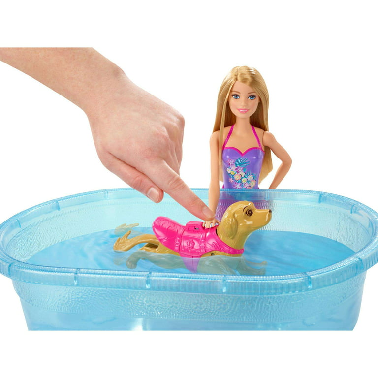 Barbie Swimmin' Pup Pool and Doll