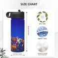 thumbnail image 5 of Scooby Doo Kids Water Bottle with Flip Straw Lid 18OZ Vacuum Insulated Stainless Steel Thermos Leakproof School Travel Sports Cup for Boys Girls Gift, 5 of 8