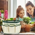 thumbnail image 3 of 600D Oxford Cloth Garden Tool Tote Bag with Multiple Pocket Large Capacity Gardening Tool Storage Organizer Pouch, 3 of 7
