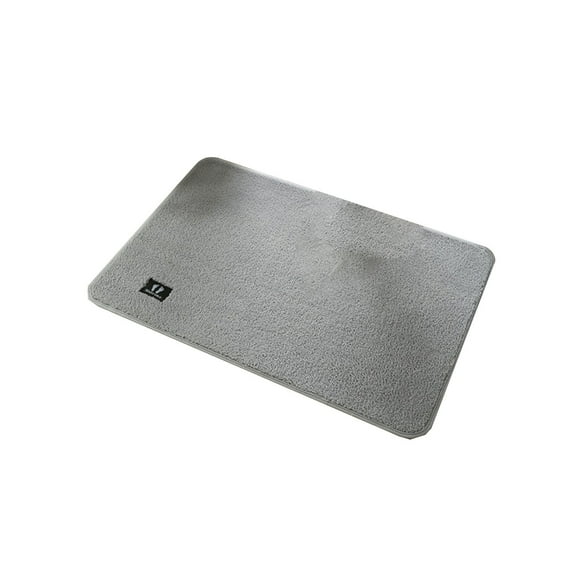 Alfombrilla de baño de chenilla absorbente, antideslizante, de microfibra, para puerta, de secado rápido, para baño, cocina y lavandería. Alfombra de entrada suave y lavable.