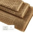 thumbnail image 4 of Great Bay Home Quick Dry Diamond Waffle 6 Piece Hand Towel Set, Mocha, 4 of 7