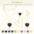 thumbnail image 7 of Linawe Black Gold Plated Heart Necklace, Layered Choker Pendant Necklaces for Women Trendy, Stainless Steel Gold Plated Chain Necklace, Y2K Stacked Necklace Preppy Jewelry, 7 of 7