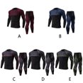 thumbnail image 4 of Guardurnaity Conjunto de ropa interior térmica para hombre, trajes transpirables de secado rápido, medias básicas, pantalones, ropa deportiva, conjuntos de ropa gris y rojo SG, 4 of 6