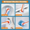 thumbnail image 6 of JEHONN Disposable Toilet Brush Holder Wall Mounted with 40 Refills for Sink(Orange), 6 of 7