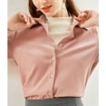 thumbnail image 5 of REDODECO Cotton Mock Turtleneck Dickey Half Top Collar Neck Blouse False Fake Neck Warmer,Black White Grey, 5 of 5