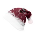 thumbnail image 3 of Funny Christmas Hat Velvet Red Santa Hats Adult New Year Hat, 3 of 3