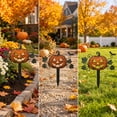 thumbnail image 4 of DefiDgd Halloween Theme Metal Yard Stake,Witch Hat Hollow-out Plug-in Iron Garden Stake for Halloween Garden Porch Patio Lawn Pathway Outdoor Courtyard Holiday Home Decoration(I), 4 of 6