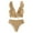 B_Beige, variant on MGDXOX Womens Cute Ruffle Vneck Bikini Set Summer Beach Two Piece Swimsuit Tie Back Bathing Suit Cruise Outfits White XL