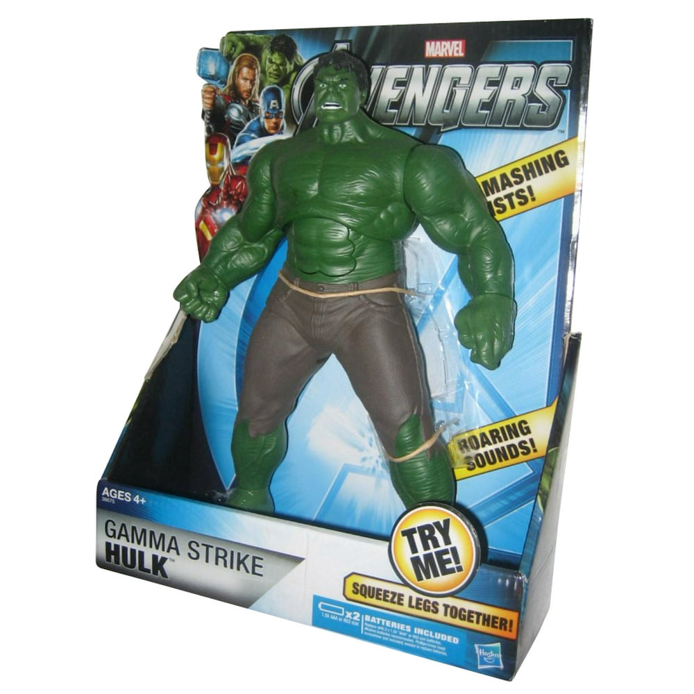 Marvel Comics The Avengers Gamma Strike Talking Hulk 10" Hasbro Figure