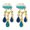 Dark, variant on FENOHREFE Sophisticated Clouds And Crystal Raindrop Earrings Dangle Earwear Comfortable Earrings For Daily Wear And Party Occasion