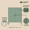 thumbnail image 4 of Naomi Armoire d'Appoint Moderne 31,5 avec 3 Tablettes Ajustables, Vert, 4 of 9
