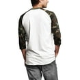 thumbnail image 2 of Hat and Beyond Men's 3/4 Sleeves Raglan Cotton Baseball Jersey T-Shirt, 2 of 6