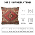 thumbnail image 6 of JEUXUS Throw Pillow Cover Case Oriental Turkish Carpet Pattern Print Red - Soft Pillow Case for Decorative Bedroom/Livingroom/Sofa/Farm House - Cushion Covers 2pc, 6 of 6