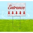 thumbnail image 1 of Entrance Down Arrow (18" x 24") Yard Sign, Includes Metal Step Stake, 1 of 6