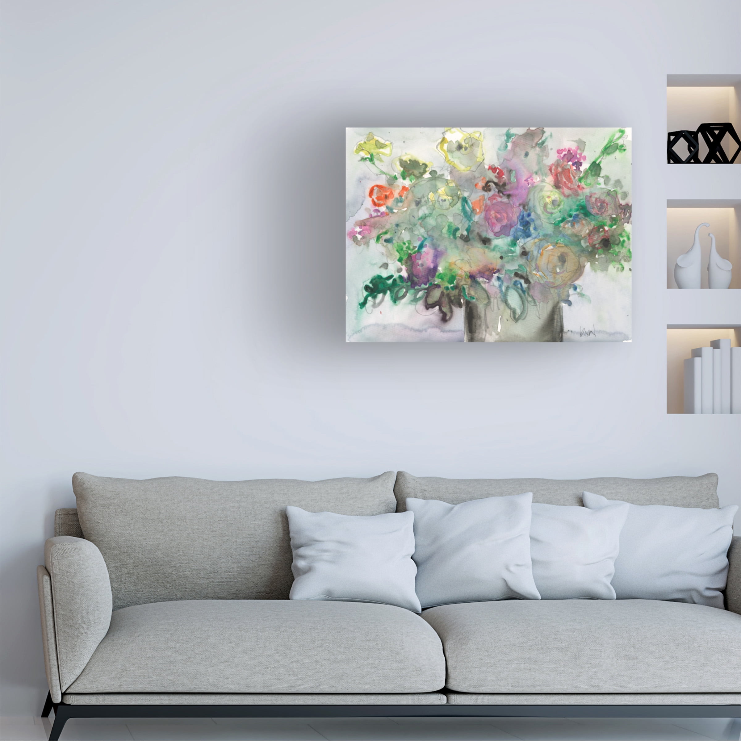 Samuel Dixon 'The Mixed Water Garden II' Canvas Art