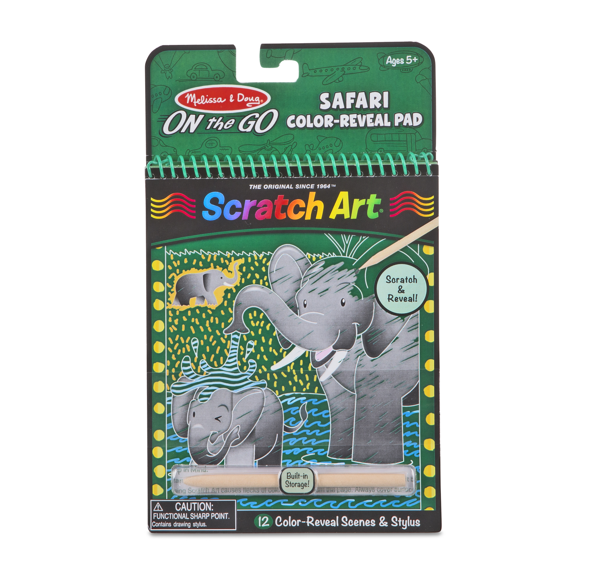 Melissa & Doug Safari ColorReveal Scratch Art Activity Pad