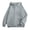 Gray, variant on Zip Up Hoodie Women Long Sleeve Solid Color Casual zip up hoodie 03-Coffee L