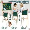 thumbnail image 4 of Easel for Kids,Adjustable Wooden Art Easel for Toddlers,114+ Art Supplies,Double Sided Magnetic Chalkboard and White Board for Kid,Drawing and Painting for Aged 2-4,5-7,8-12,with 2 Paper Rolls, 4 of 7