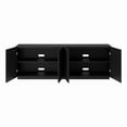 thumbnail image 4 of Halifax Rectangular Fluted TV Stand for TV's up to 75" in Black Grain, 4 of 9
