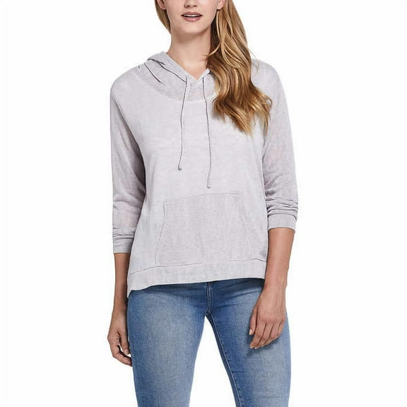 Weatherproof Vintage Woman's Slub Hoody - Grey Medium