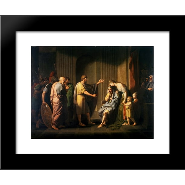 Cleombrotus Ordered Into Banishment By Leonidas Ii King Of Sparta x24 Framed Art Print By Benjamin West Walmart Com Walmart Com