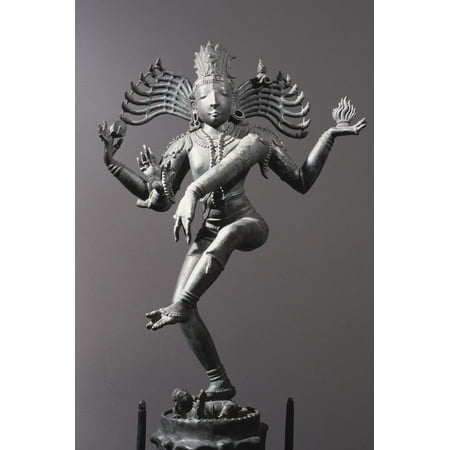 Natajara, the Hindu Lord of the Dance, a depiction of Lord Shiva as the cosmic dancer, Indian Print Wall Art By Werner (Best Animated Lord Shiva Wallpapers)