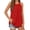 Red, variant on Women's Tank Top ,Wide Strap Round Neck SleevelessStretch Basic Shirt For Everyday Wear Fit Breathable Fabric (Red, Small)