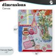 thumbnail image 4 of Stupell Industries Modern Red & Blue Table Setting Canvas Art, 16 x 20, by Melissa Wang, 4 of 8