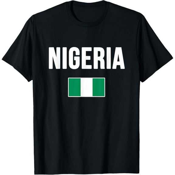men and women can wear,Nigeria Nigerian Flag T-Shirt