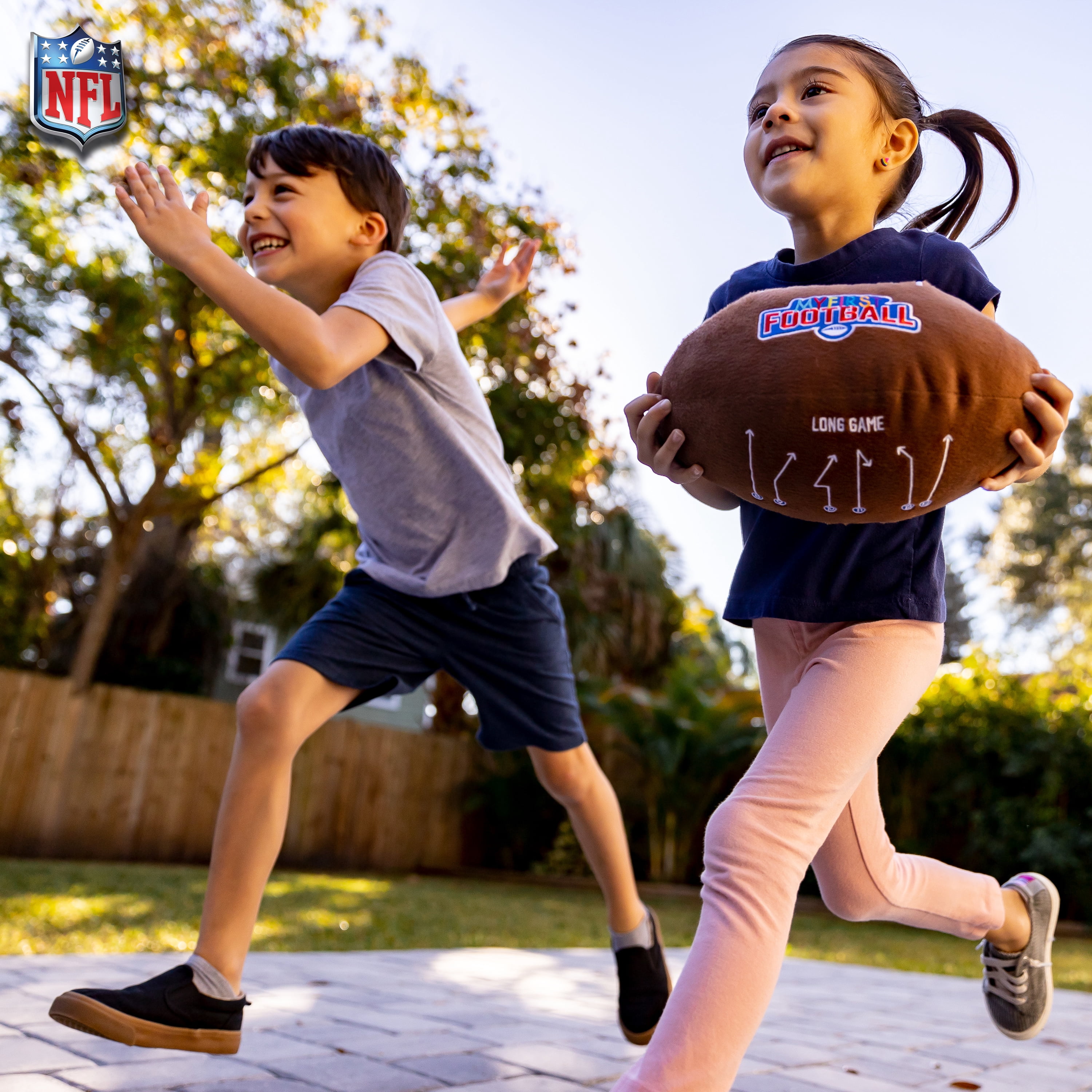 Franklin Sports Kids Soft Plush Football - NFL MyFirst Football Stuffed Football Plush Toy for Kids - Toy Football + Stuffed Plush - Fun Kids Toy + Football Room Decoration - 12"