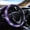 Dolphin Purple, variant on Kuiaobaty Dolphin Purple Steering Wheel Cover 15 Inch Universal Car Steering Wheel Cover Polyester Cover with Anti-Slip Lining Universal Fit Sedans Van Truck SUV