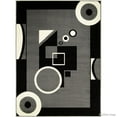 thumbnail image 3 of Allstar Rugs Allstar Ultra-soft Modern Geometric Design Rug Black 5' 2"x7' 0" 5' x 8', 3 of 5